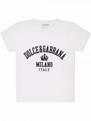 T-shirt bawełniana z printem Dolce & Gabbana Kids