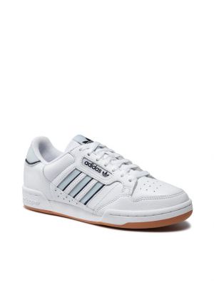 Pantofi cu dungi Adidas alb