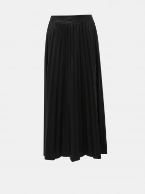 Черная плиссированная длинная юбка Only