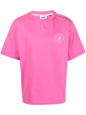 Тениска с принт Gcds розово