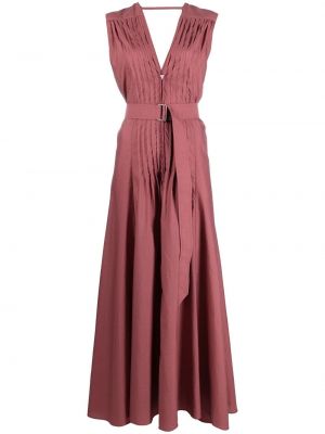 Макси рокля Brunello Cucinelli розово