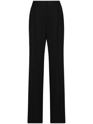 Плисирани панталон Dolce & Gabbana черно