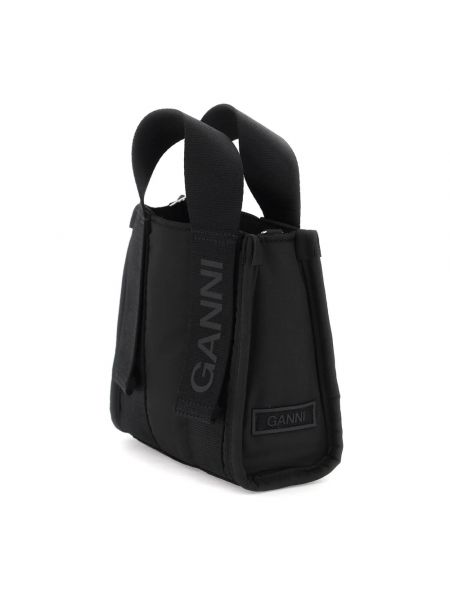 Shopper handtasche Ganni schwarz