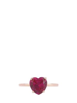 Szív mintás rózsaarany gyűrű Dodo