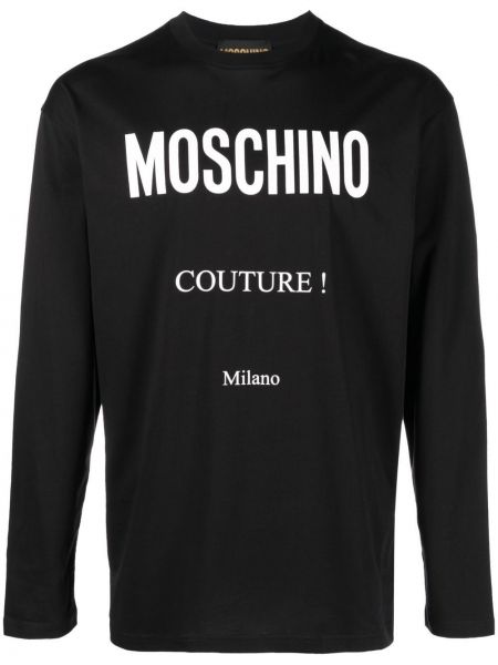 Långärmad t-shirt Moschino svart