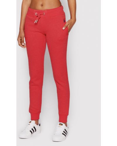 Superdry Pantaloni trening Vintage Logo W7010567A Roșu Regular Fit