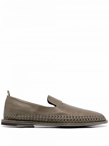 Loafers plecione Officine Creative zielone