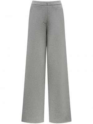 Pletené kalhoty relaxed fit 12 Storeez šedé