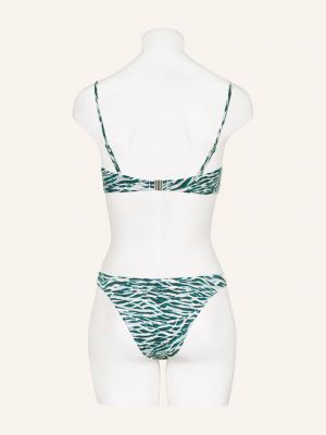 Bikini z wysoką talią w serca Seafolly zielony