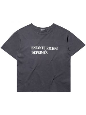 Классическая футболка с логотипом Enfants Riches Déprimés, Черный/Белый