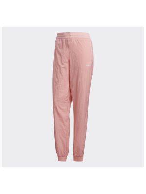 Pletené sportovní kalhoty Adidas růžové