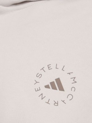 Φούτερ με φερμουάρ Adidas By Stella Mccartney μπεζ