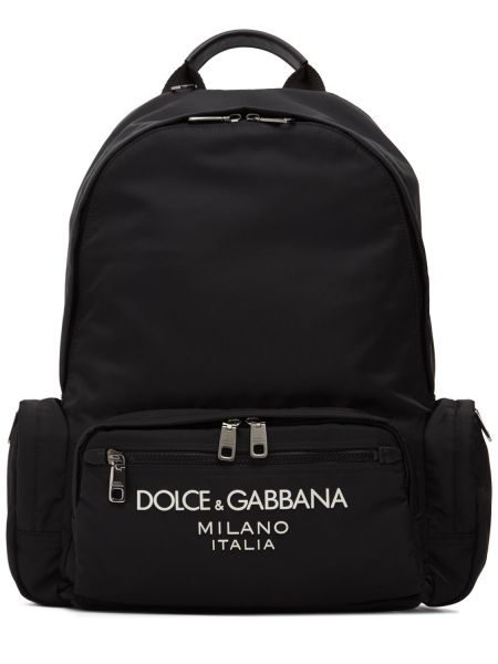 Mochila de nailon Dolce & Gabbana negro
