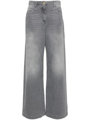 Jeans taille haute Elisabetta Franchi gris