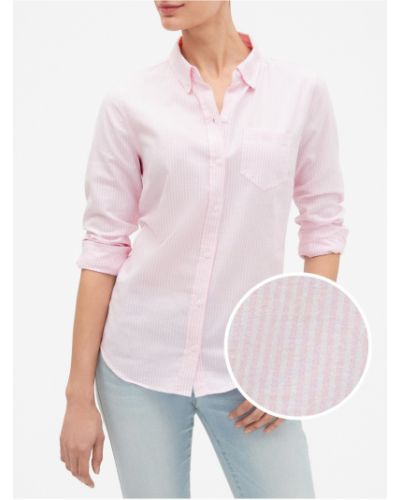 Růžová přiléhavá košile Gap