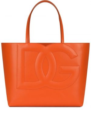 Shopper rankinė Dolce & Gabbana oranžinė