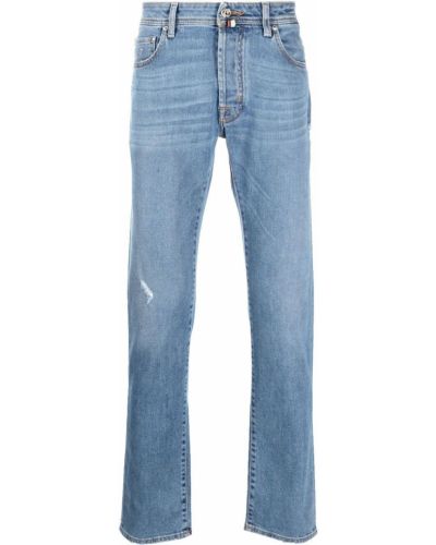 Smal skinny fit-jeans Jacob Cohën blå