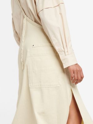 Asymetrická džínsová sukňa Lemaire biela