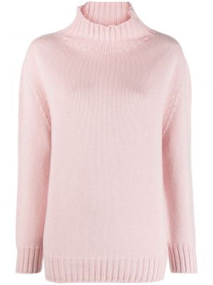 Sweter wełniany Le Tricot Perugia różowy