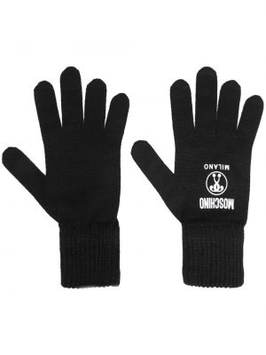 Rękawiczki z printem Moschino
