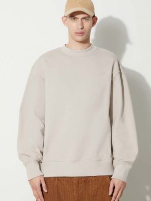 Бежевий однотонний бавовняний светр Adidas Originals