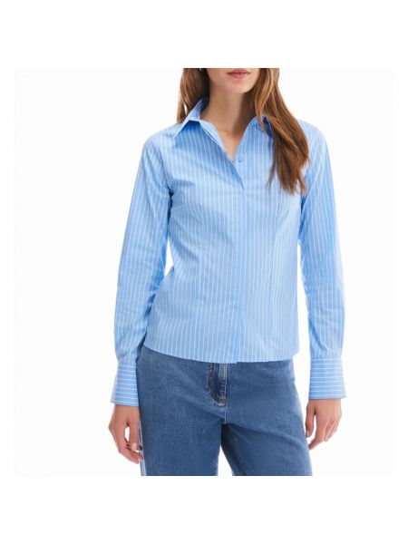 Camisa slim fit Pennyblack azul