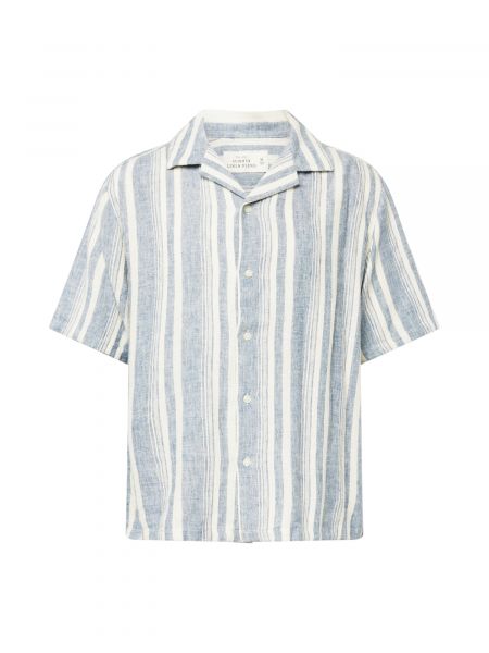 Rifľová košeľa Abercrombie & Fitch modrá