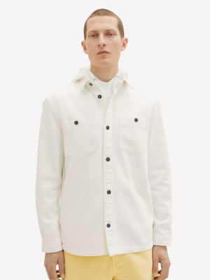 Rifľová košeľa Tom Tailor biela