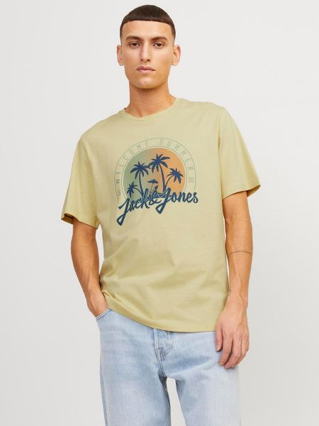Camiseta manga corta Jack & Jones amarillo