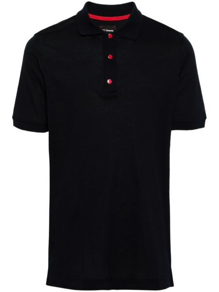 Tricou polo Kiton albastru