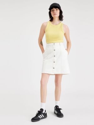 Mini falda Dockers blanco