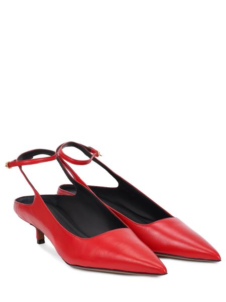 Кожаные туфли Neous красные
