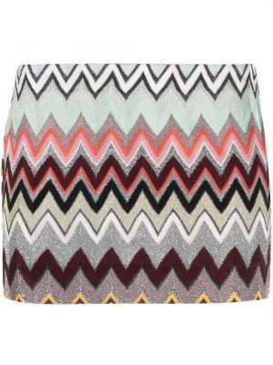 Lav midje mini skjørt Missoni sølv