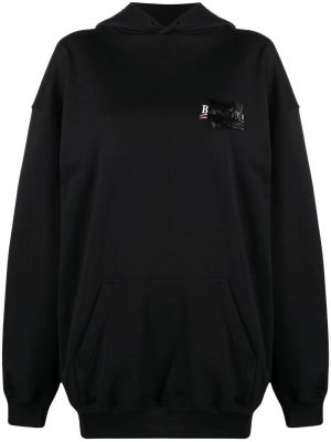 Kapučdžemperis Balenciaga melns