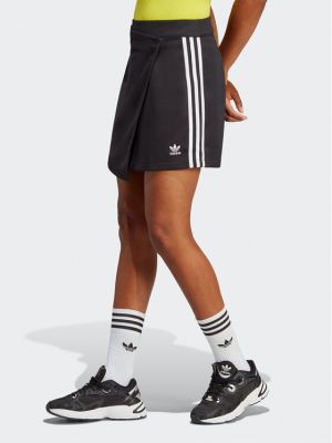 Csíkos miniszoknya Adidas fekete