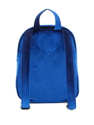 Samt rucksack Giuseppe Zanotti blau