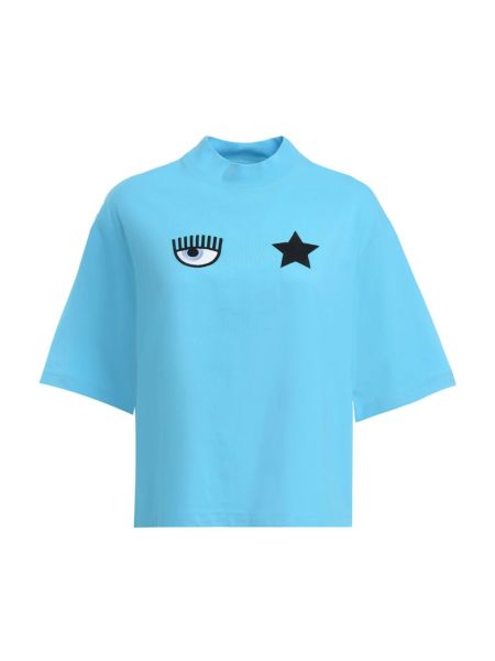 T-shirt en jersey à motif étoile Chiara Ferragni Collection bleu