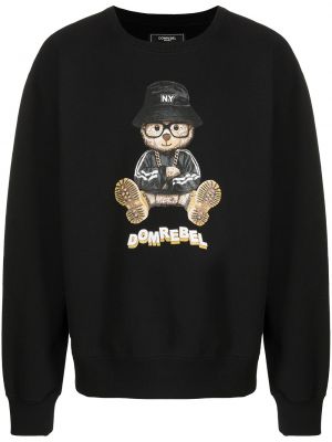 Sweatshirt mit print Domrebel schwarz