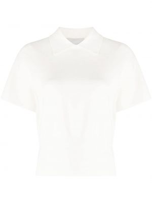 Поло тениска от креп 3.1 Phillip Lim бяло