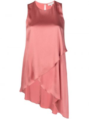 Асиметрична сатенена блуза Antonelli розово