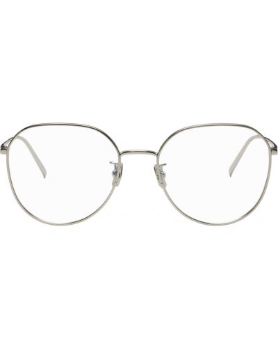 Okulary srebrne Saint Laurent