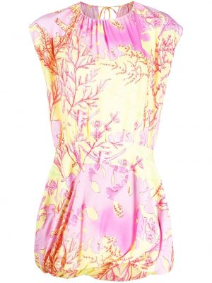 Mini vestido con estampado Stella Mccartney rosa