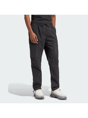 Pantalon cargo en coton en jersey Adidas noir