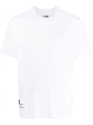 Βαμβακερή μπλούζα με σχέδιο Izzue λευκό