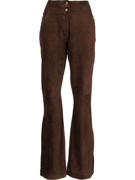 Spodnie dzwony Christian Dior - brązowy