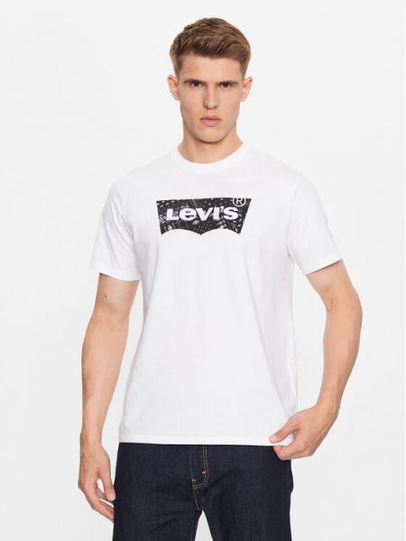 Camicia di cotone Levi's bianco