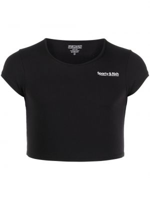 T-shirt Sporty & Rich svart