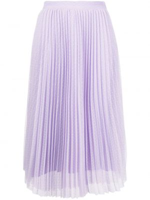 Plisované midi sukně Twinset fialové
