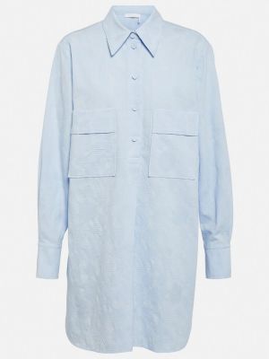 Žakárová košeľa Chloã© modrá