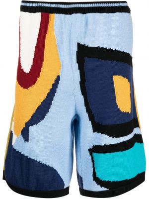 Pletene kratke hlače s potiskom z abstraktnimi vzorci Bethany Williams
